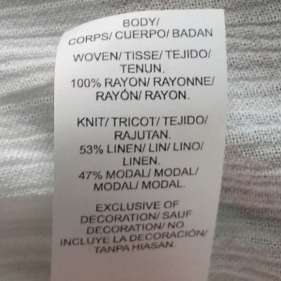 Lucky Brand Split Neck Embroidered Top - Picture 7 of 8